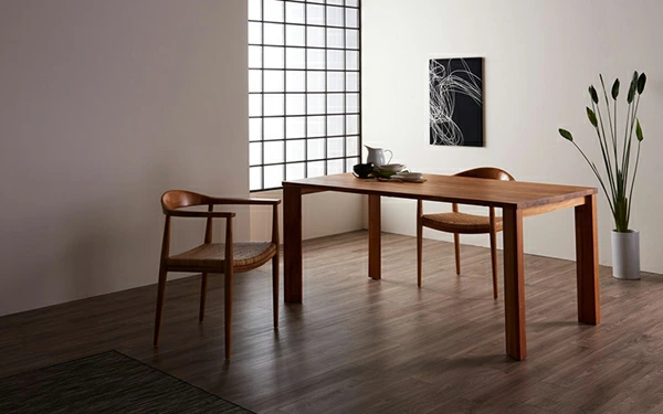 ダイニングテーブル 幅160cm 天然木 チーク材 IDENTITY （ テーブル 机