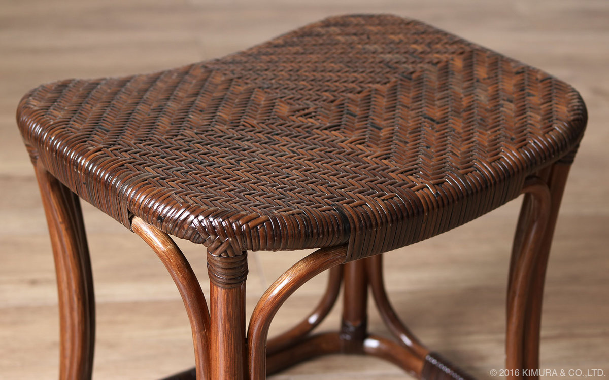 籐 スツール 座面高40cm ラタン家具 WAHOO （ 椅子 座椅子 ラタン 籐製