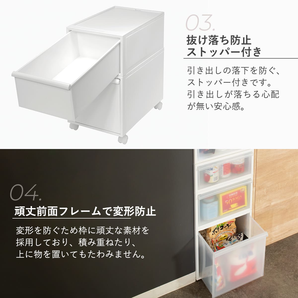 Like-it（ライクイット） 収納ケース 引き出しタイプ クローゼット