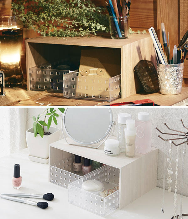 吉川国工業所 キッチンラック プラスラック ブリックス2個付き 木製