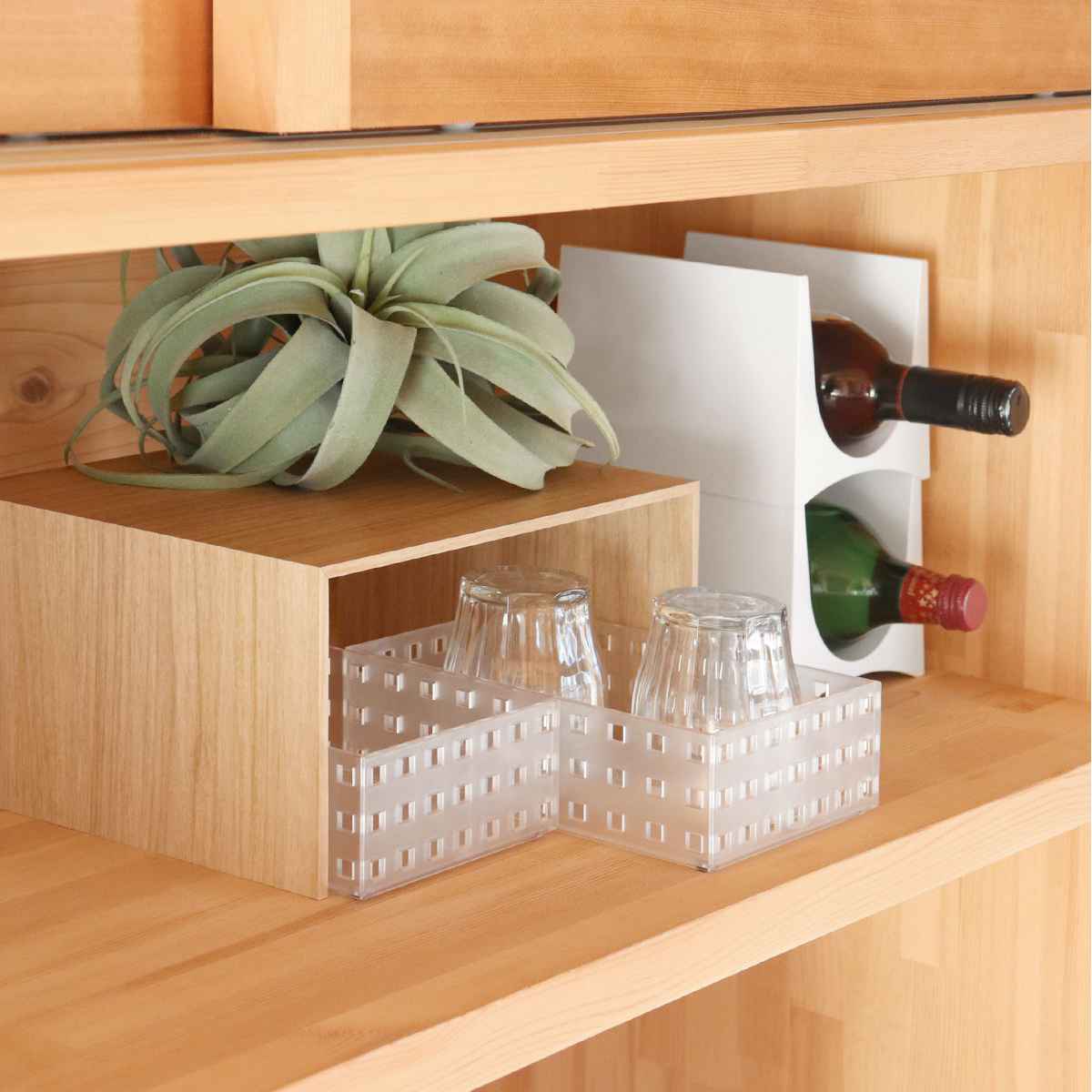 吉川国工業所 ワインラック プラスチック スタッキング 同色2個セット