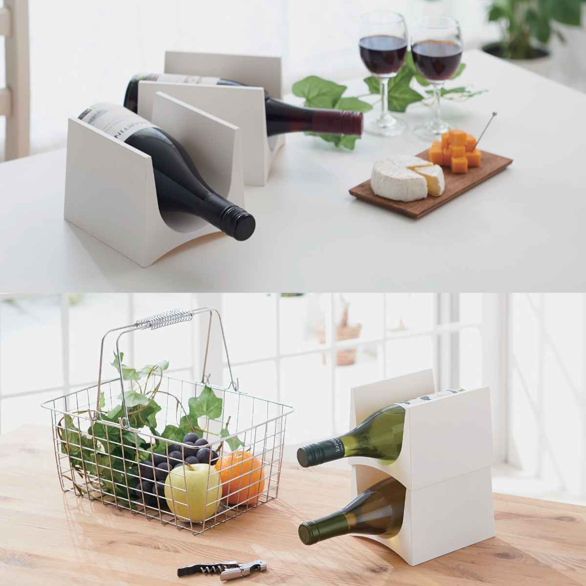 吉川国工業所 ワインラック プラスチック スタッキング 同色2個セット