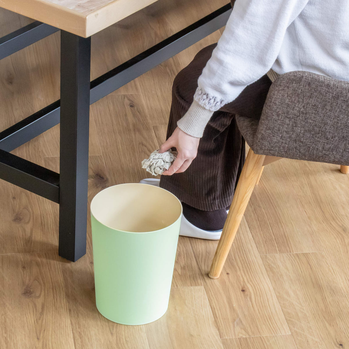 小久保工業所 ゴミ箱 7L マカロンダストボックス 丸型 パステルカラー