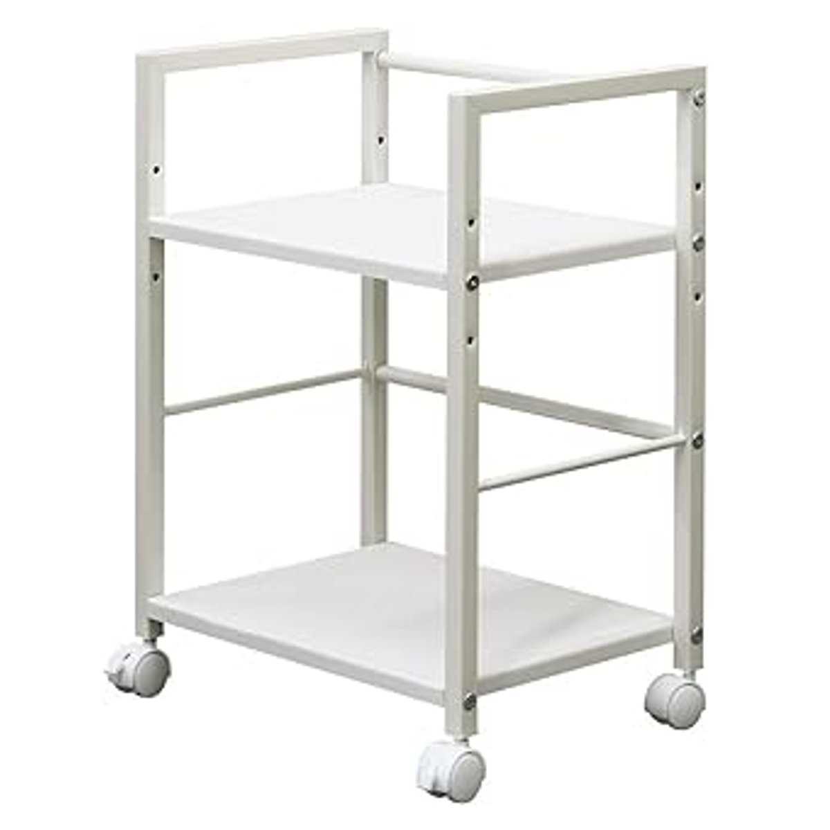 岩附 デスクワゴン 2段 キャスター付 サイドワゴン スチールフレーム