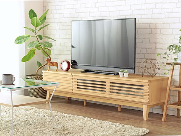 テレビ台 ローボード 北欧風 ルーバーデザイン 60型対応 幅150cm