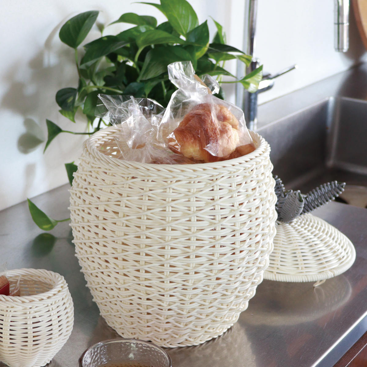 Creer 小物入れ バスケット 直径32cm フルーツシェイプバスケット