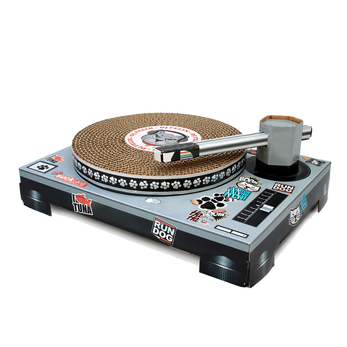 爪とぎ キャットスクラッチャー DJ 猫 SU...の詳細画像1