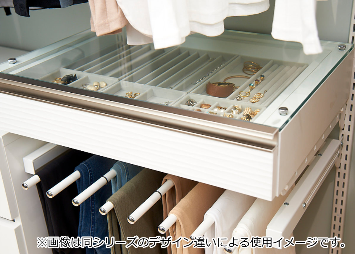 収納ケース 薄型 引き出し 1段 ブラケット付き 幅60cm フィットラック