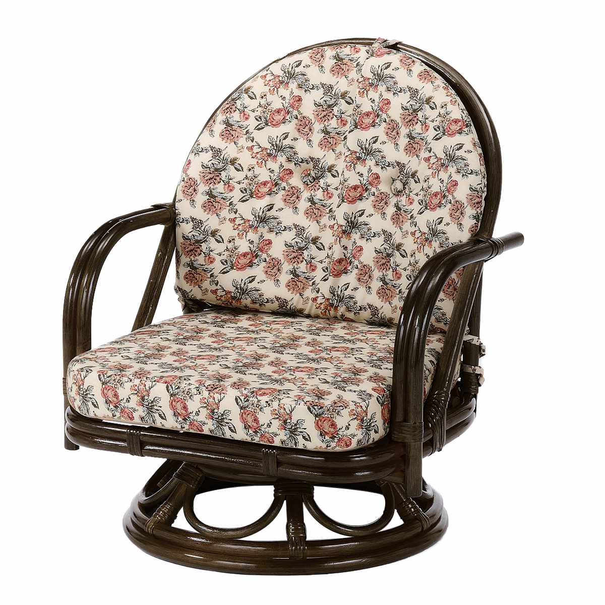 今枝商店 籐 回転座椅子 ラタンチェア ミドルタイプ 座面高26cm