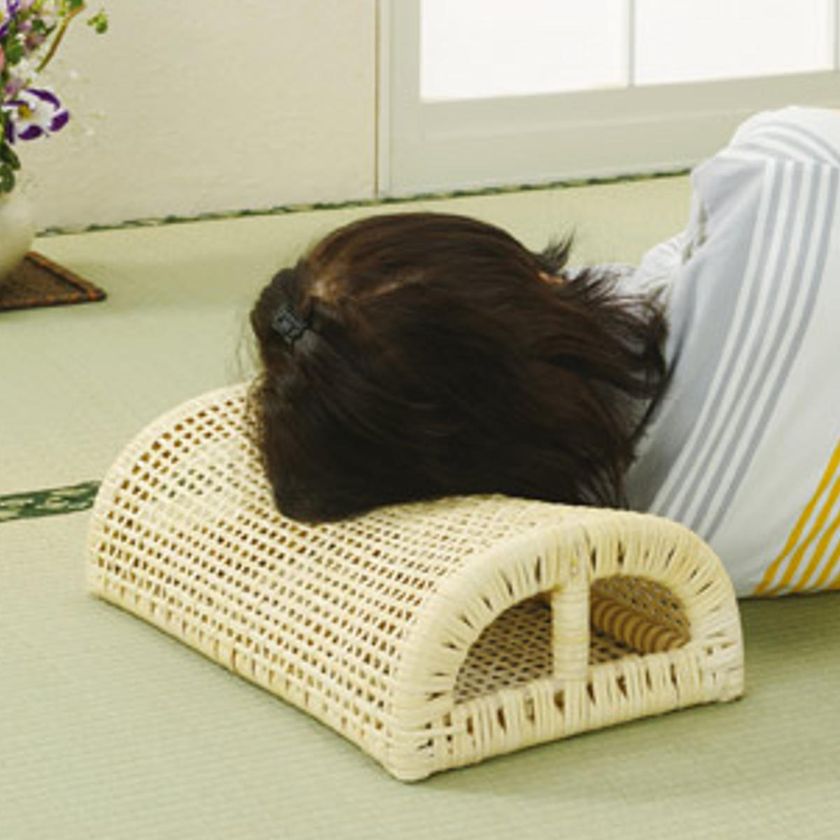 今枝商店 ラタン枕 籐 まくら 幅40cm （ アジアン ） : お弁当グッズの