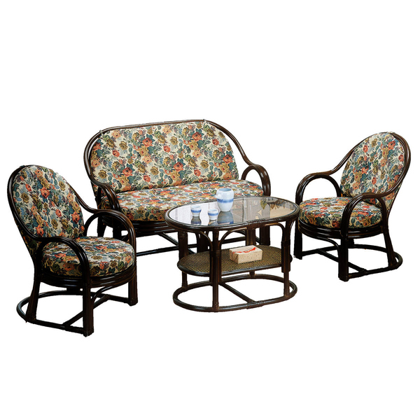 今枝商店 籐 リビング家具 4点セット 応接セット （ ラタン家具