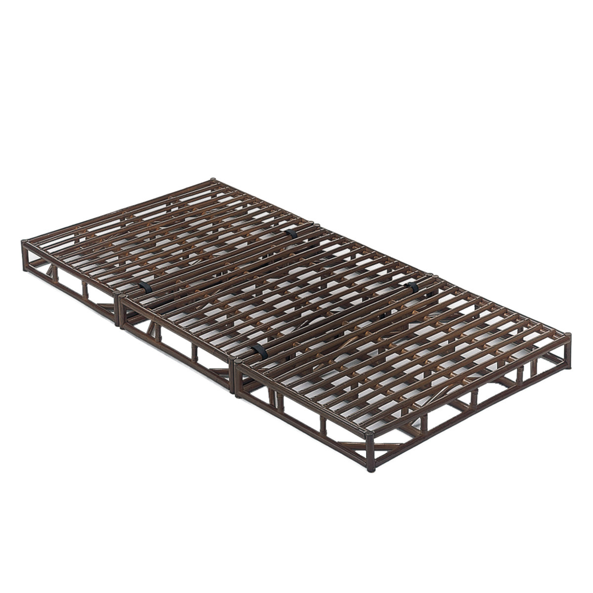 今枝商店 籐 すのこベッド 三分割タイプ シングル （ ラタン三つ折り