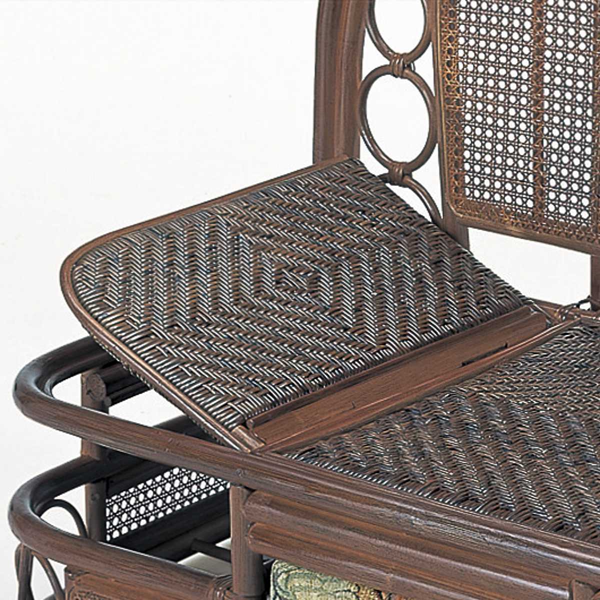 今枝商店 籐 カウチソファ リクライニング 引出し付 幅185cm （ 家具