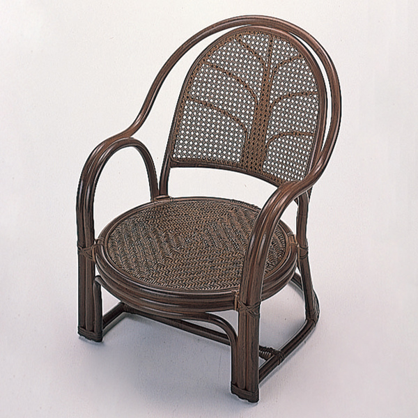 今枝商店 籐 アームチェアー クッション付 幅57cm （ 家具 ソファー 籐