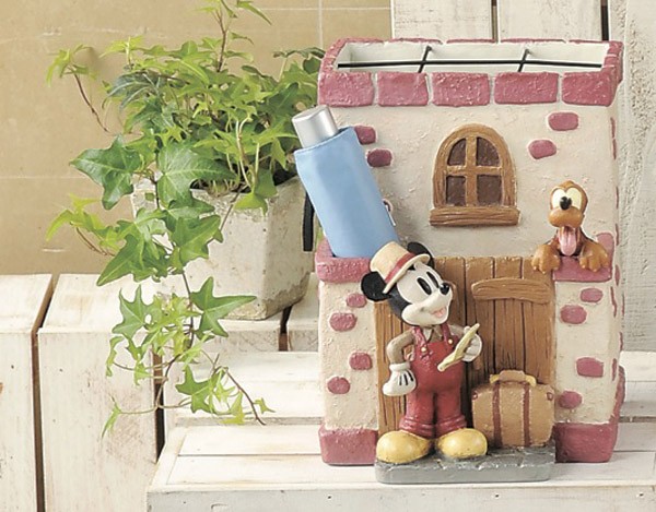Disney 傘立て ショート＆ロング ミッキー トラベラー （ かさ