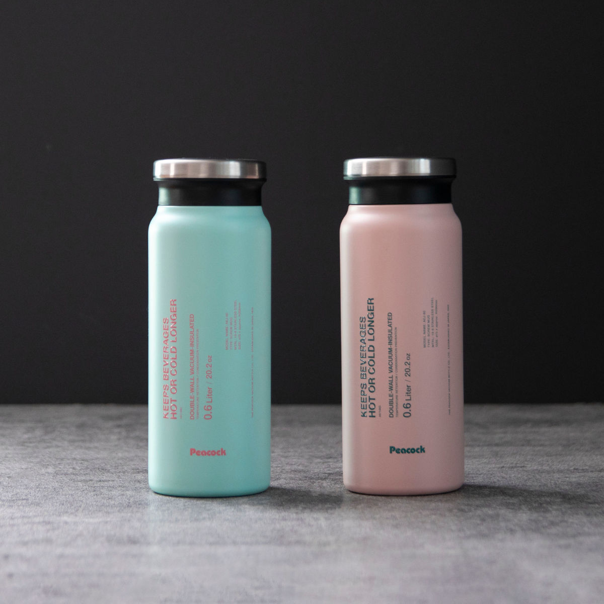 ピーコック魔法瓶工業 水筒 600ml ステンレスボトル スクリュータイプ