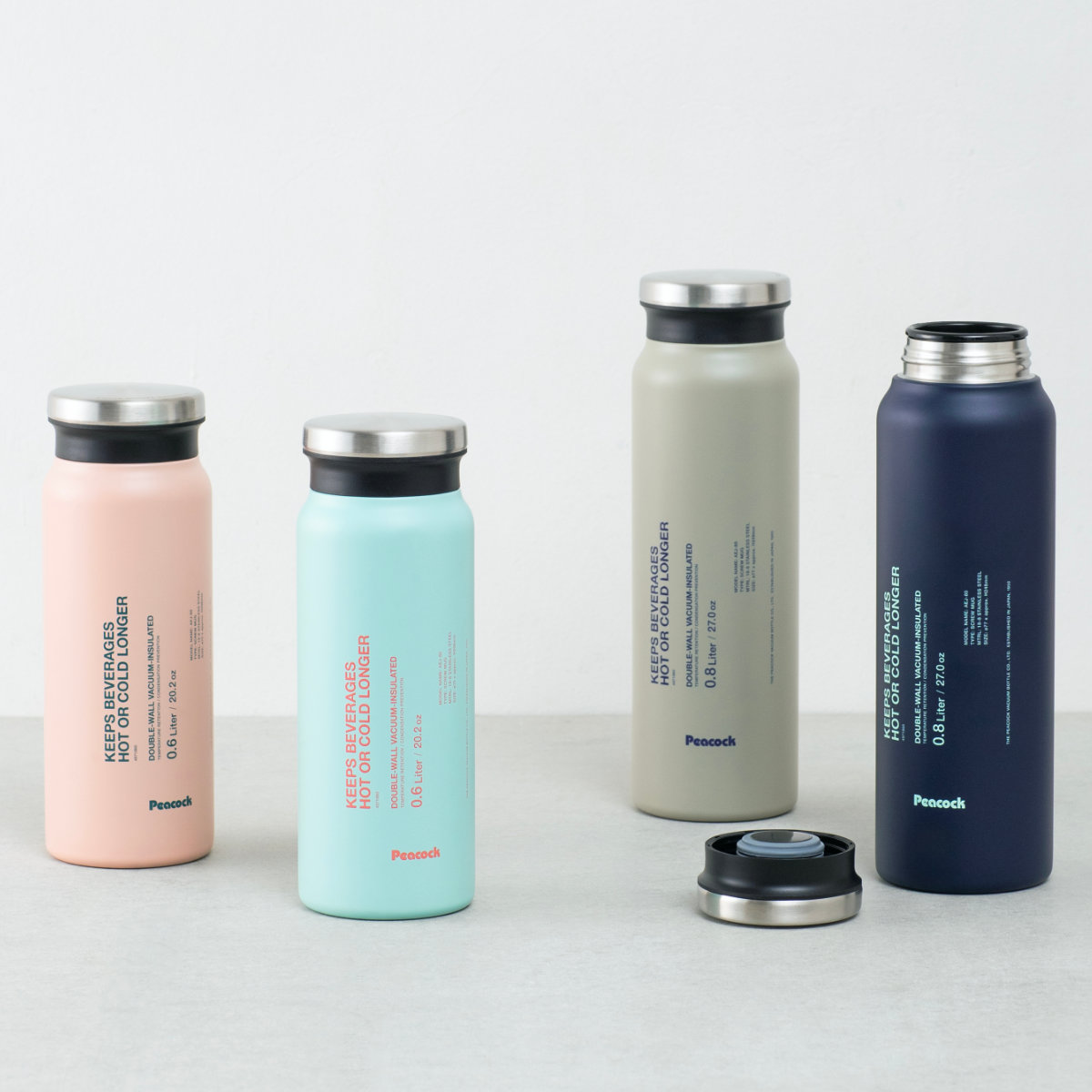ピーコック魔法瓶工業 水筒 600ml ステンレスボトル スクリュータイプ