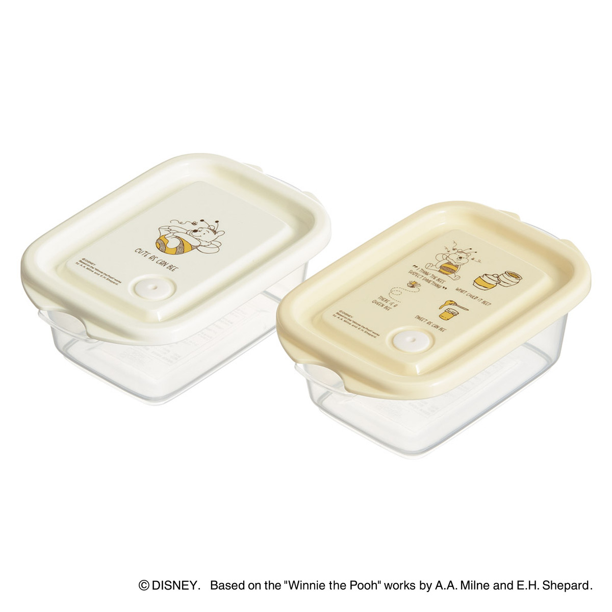 スケーター 弁当箱 2個入 300ml 抗菌シールボックス くまのプーさん