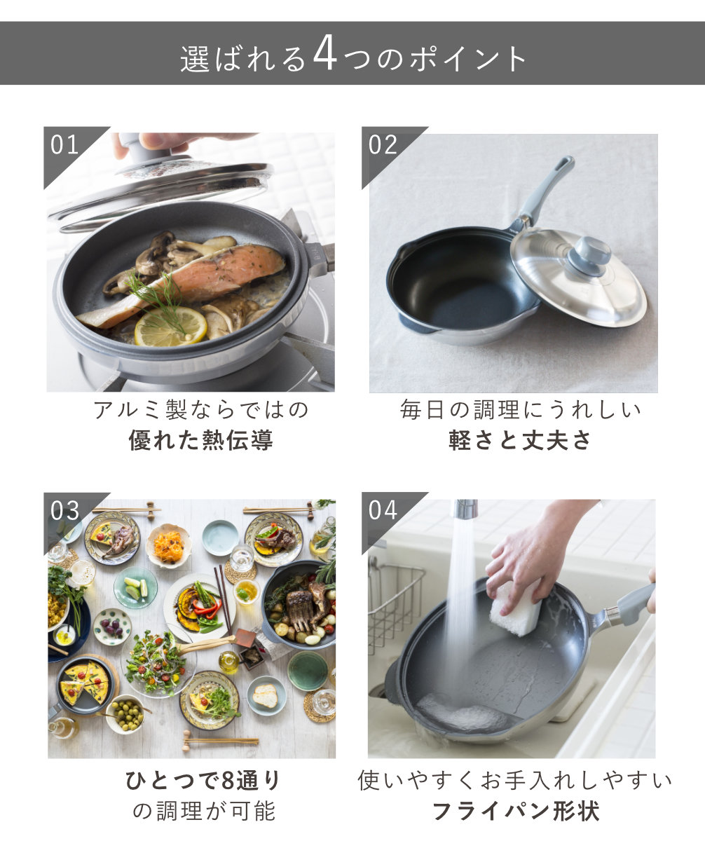 特典付き HAL万能無水鍋26 26cm IH対応 日本製 （ ガス火対応 無水鍋