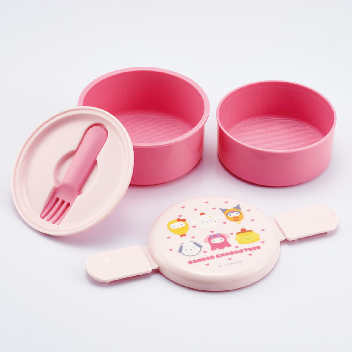 スケーター 弁当箱 2段 500ml 抗菌丸型ランチBOX2段 サンリオ