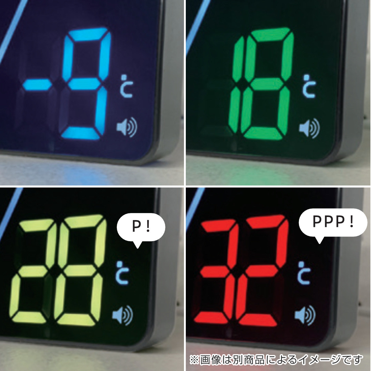 SLOWER（スロウワー） 置き時計 LED デジタル時計 カレンダー機能付き