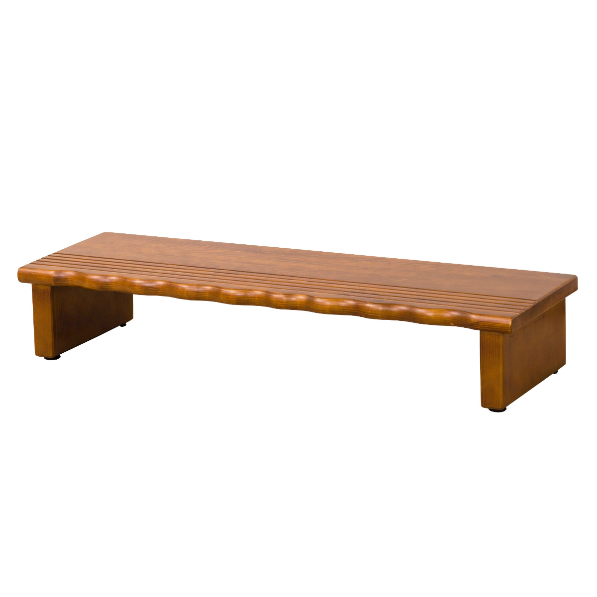 クロシオ 玄関 踏み台 天然木玄関台 幅90cm （ 木製 玄関台 収納