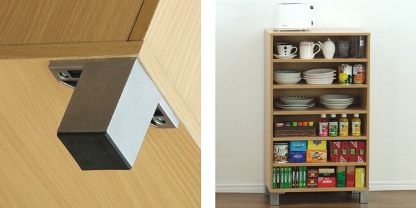 下駄箱 木製 オープン 幅約 60cm 6段 組立品 （ シューズラック