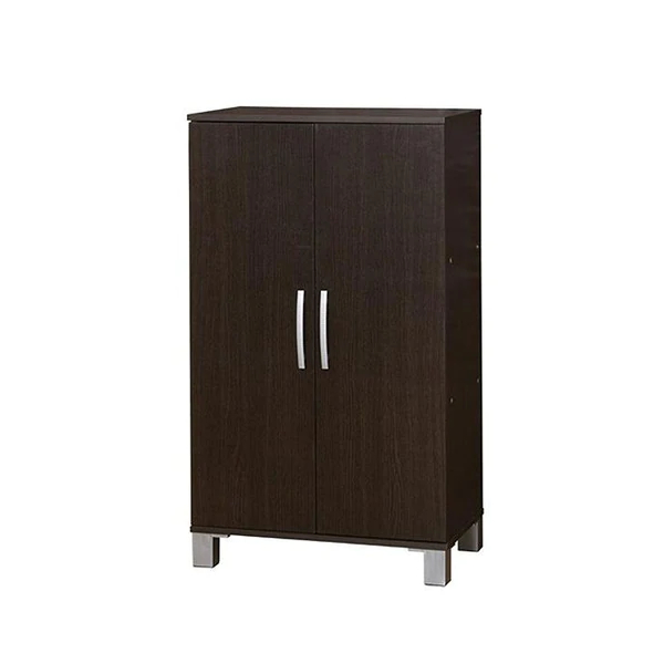 下駄箱 木製 ツードア 幅約60cm 6段 組立品 （ シューズラック