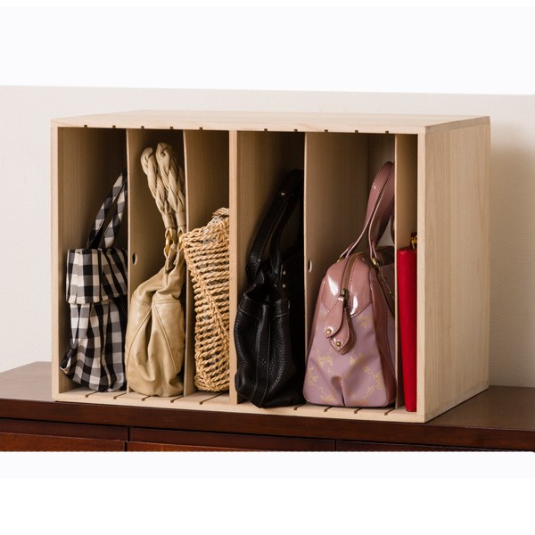 桐収納 ラック カバンハウス ハイタイプ 幅60cm （ バッグ かばん 整理