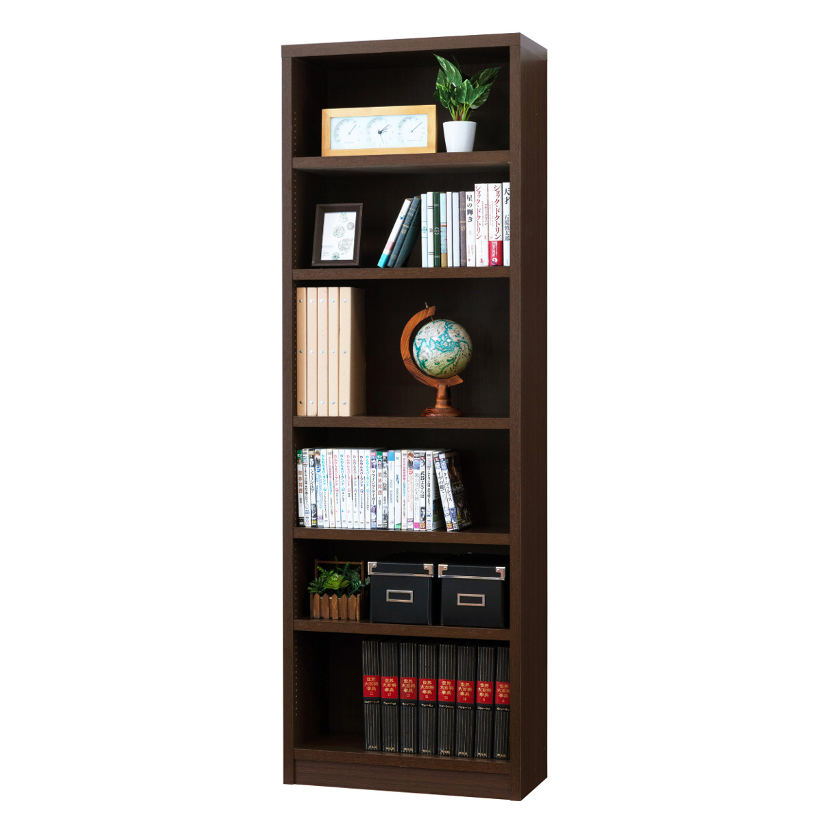 クロシオ 本棚 強化棚シェルフ 幅59cm 高耐荷重 可動棚 1.5cmピッチ