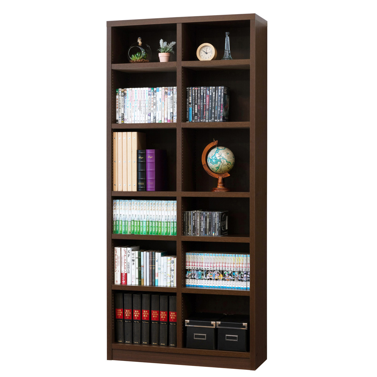 本棚 クロシオ 本棚 強化棚シェルフ 幅79cm 高耐荷重 可動棚 1.5cmピッチ