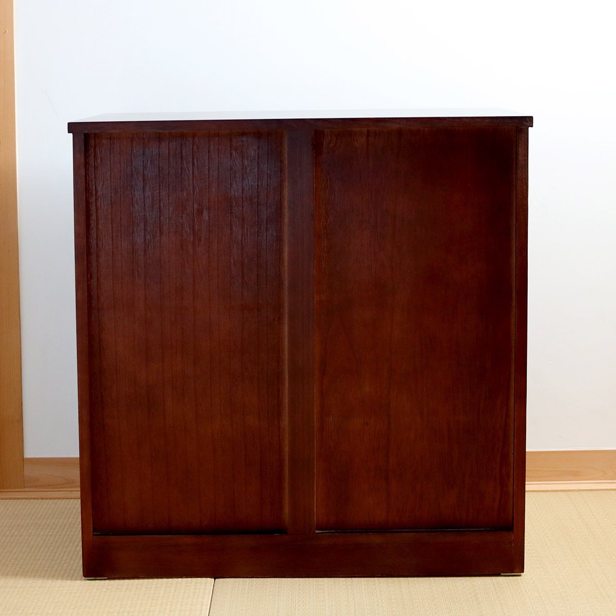 クロシオ 水屋 民芸調 桐製 和風キャビネット 幅57cm （ 水屋箪笥 和風