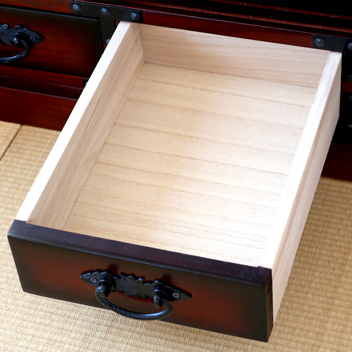 クロシオ テレビ台 民芸調 桐製 和風ローボード 幅100cm （ 和風 TV