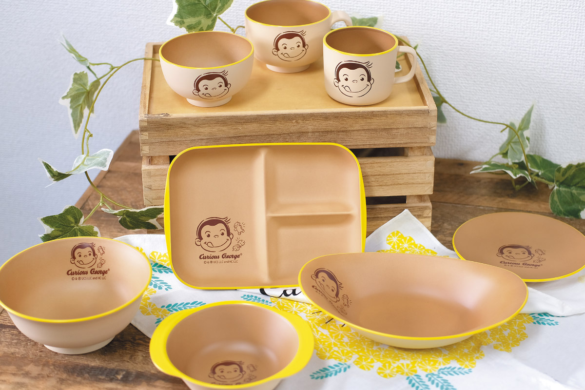 カノー 茶碗 おさるのジョージ CG 塗茶わん アイボリー （ BPAフリー