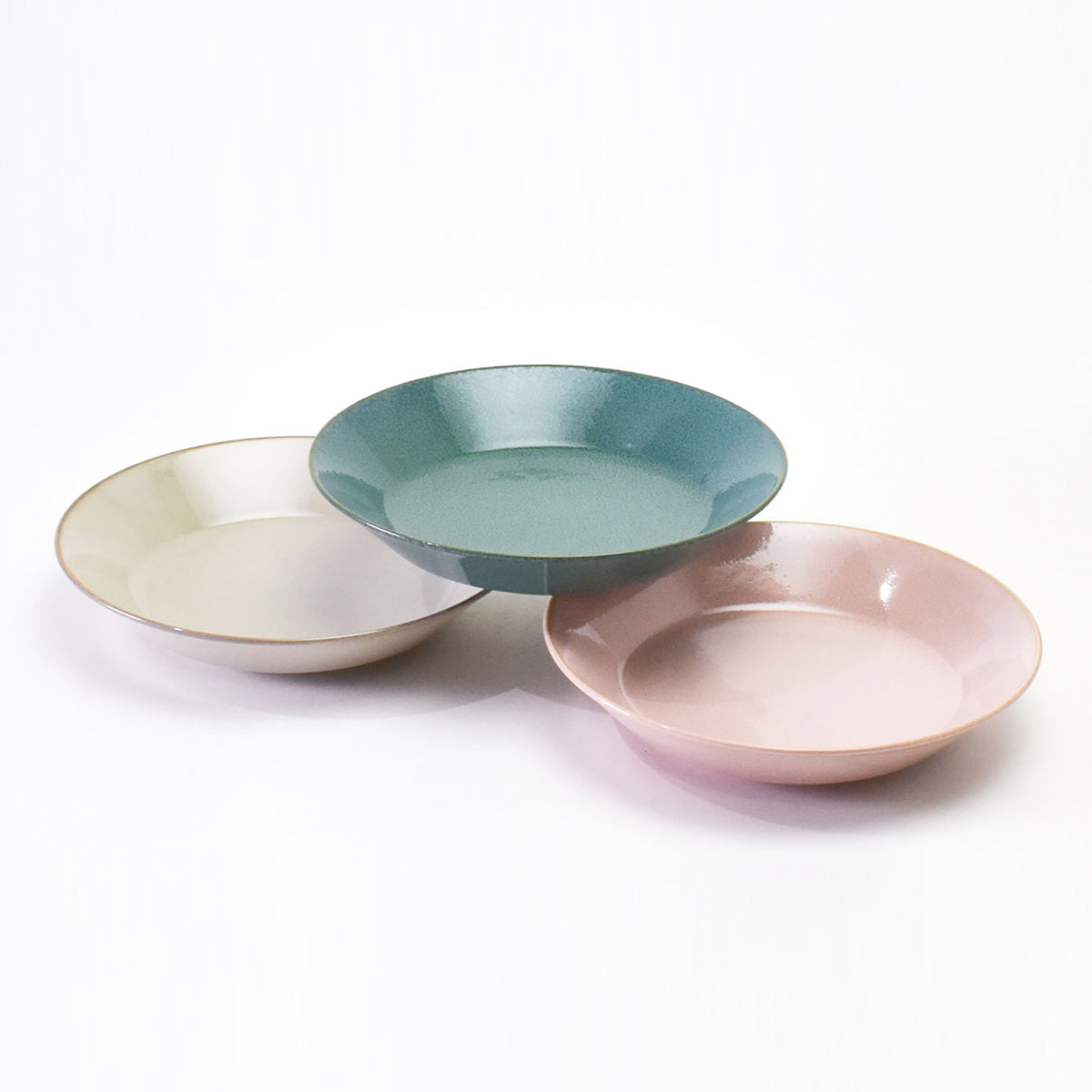 aito製作所 プレート ナチュラルカラー パスタ皿 3枚入 （ 美濃焼 電子