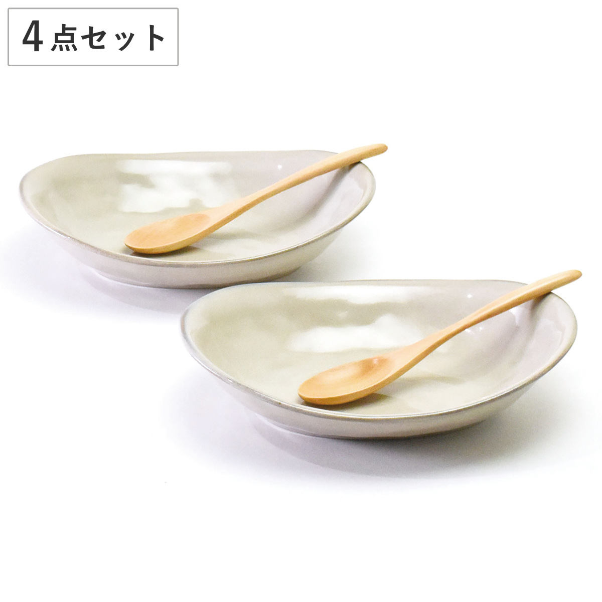 aito製作所 プレート ナチュラルカラー オーバル ペアセット 2枚入