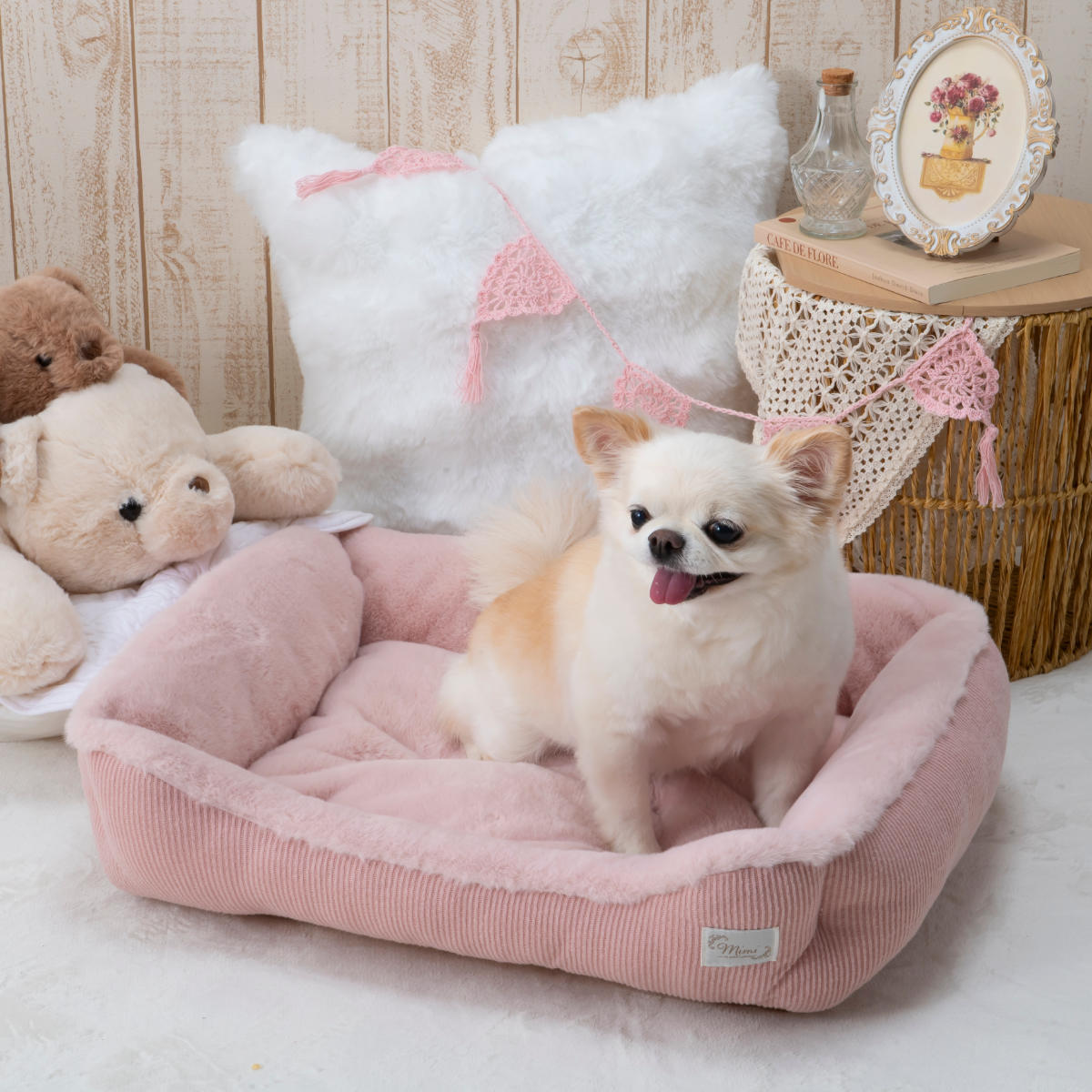 ペット ベッド スクエアベッドM mimi タッス （ ペット用 スクエア型