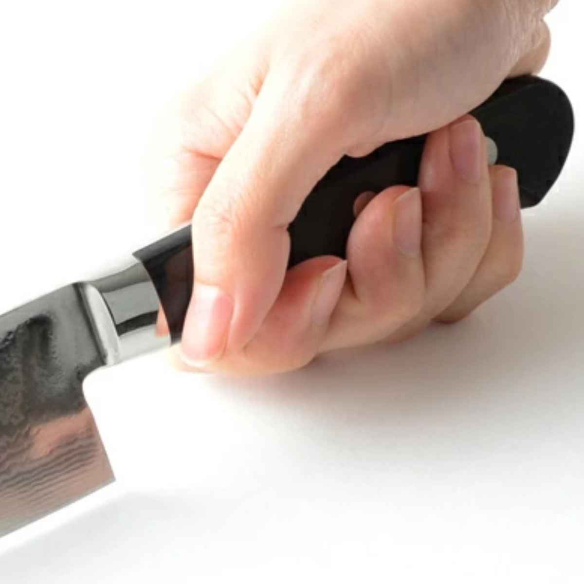 三徳包丁 17cm 木柄 鍛接ダマスカス鋼 69層 濃州正宗 日本製 （ 包丁