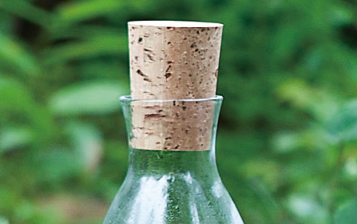 廣田硝子 ピッチャー 640ml 潤 しずく コルク栓 （ ガラス 日本製 花瓶