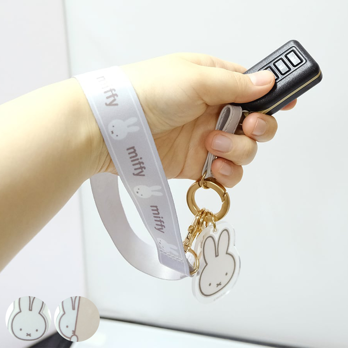 nicott（ニコット） ストラップ ミッフィー スマートキーハンド