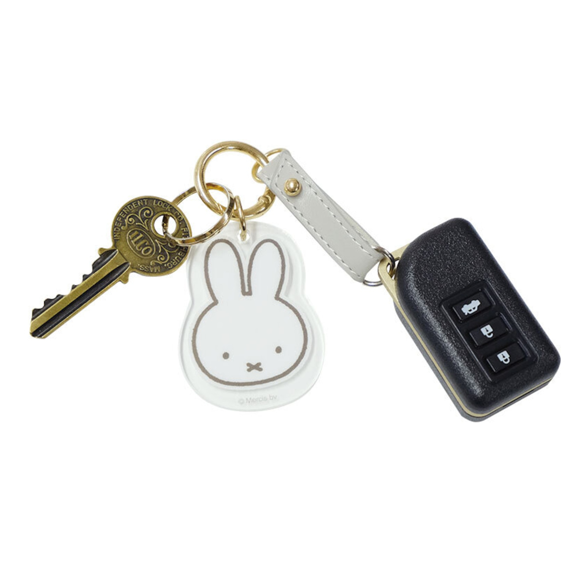 nicott（ニコット） ストラップ ミッフィー スマートキーハンド