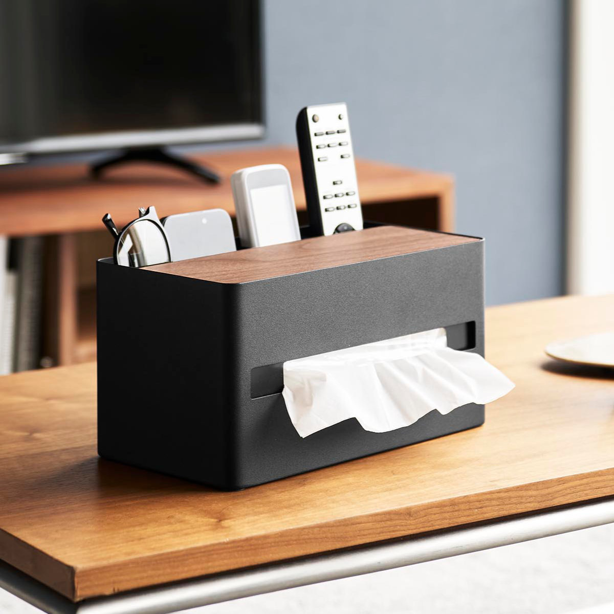 特典付き 山崎実業 RIN 厚型対応ティッシュケース＆リモコンスタンド リン （ 4903208104142 リンシリーズ ティッシュケース ティッシュペーパー ） | RIN（山崎実業） | 13