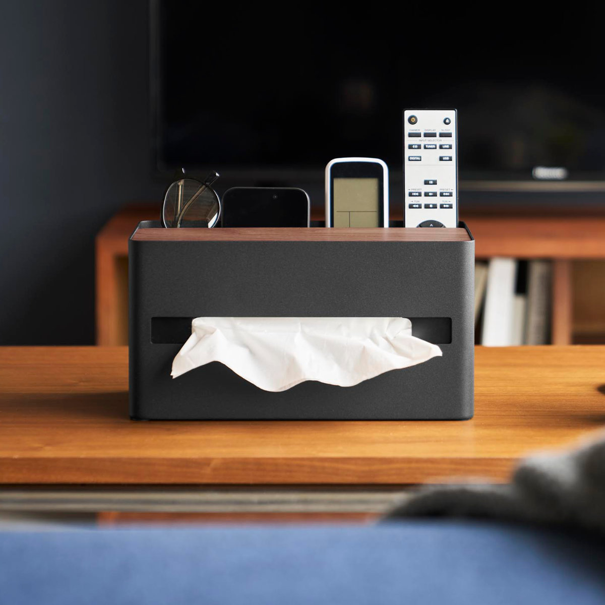 特典付き 山崎実業 RIN 厚型対応ティッシュケース＆リモコンスタンド リン （ 4903208104142 リンシリーズ ティッシュケース ティッシュペーパー ） | RIN（山崎実業） | 15