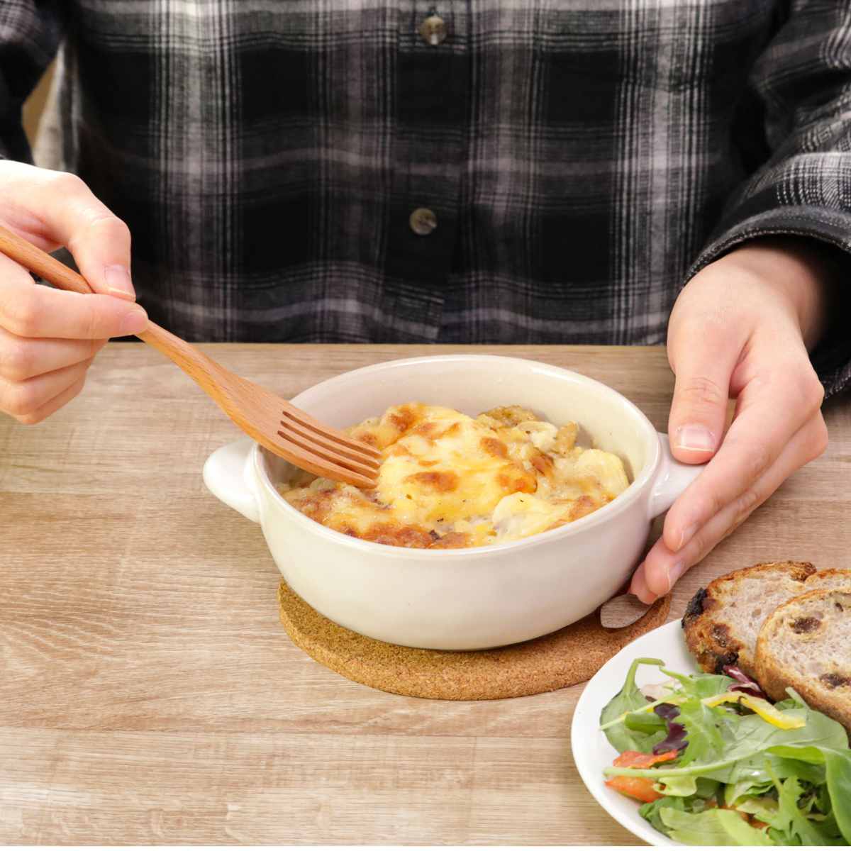 KINTO（キントー） ほっくり マル グラタン皿 （ 14cm ストーンウェア