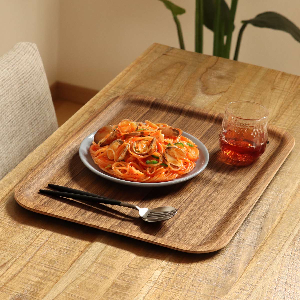 KINTO（キントー） ノンスリップトレイ 320x320mm チーク （ トレー