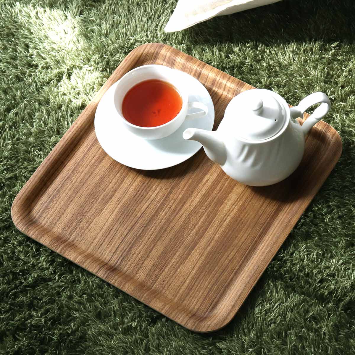 KINTO（キントー） ノンスリップトレイ 320x320mm チーク （ トレー