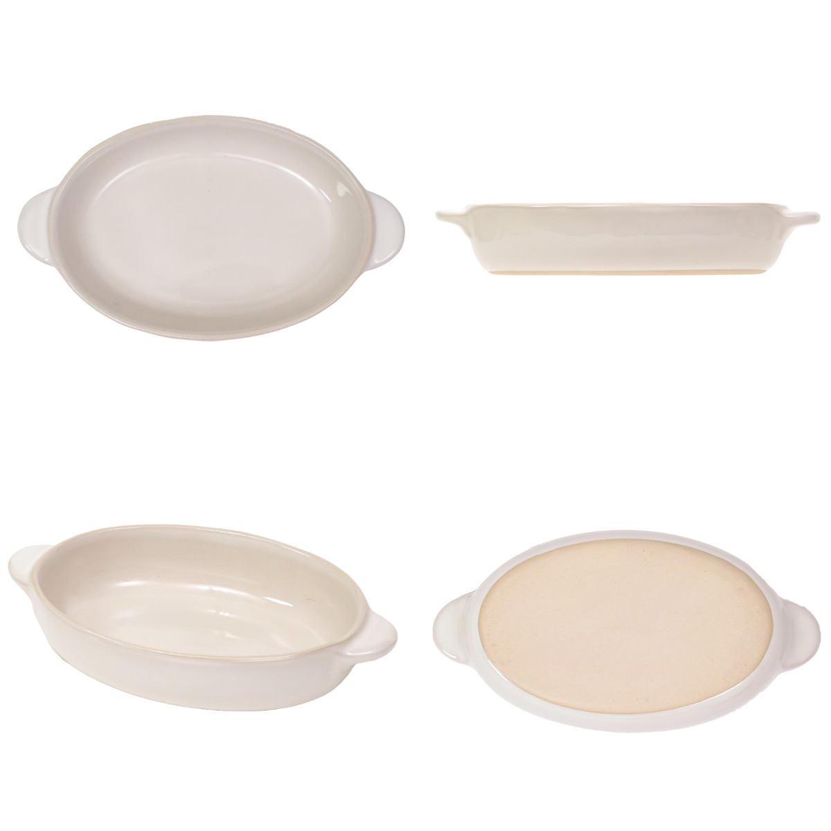 KINTO（キントー） ほっくり オーバル グラタン皿 （ 20cm ストーン