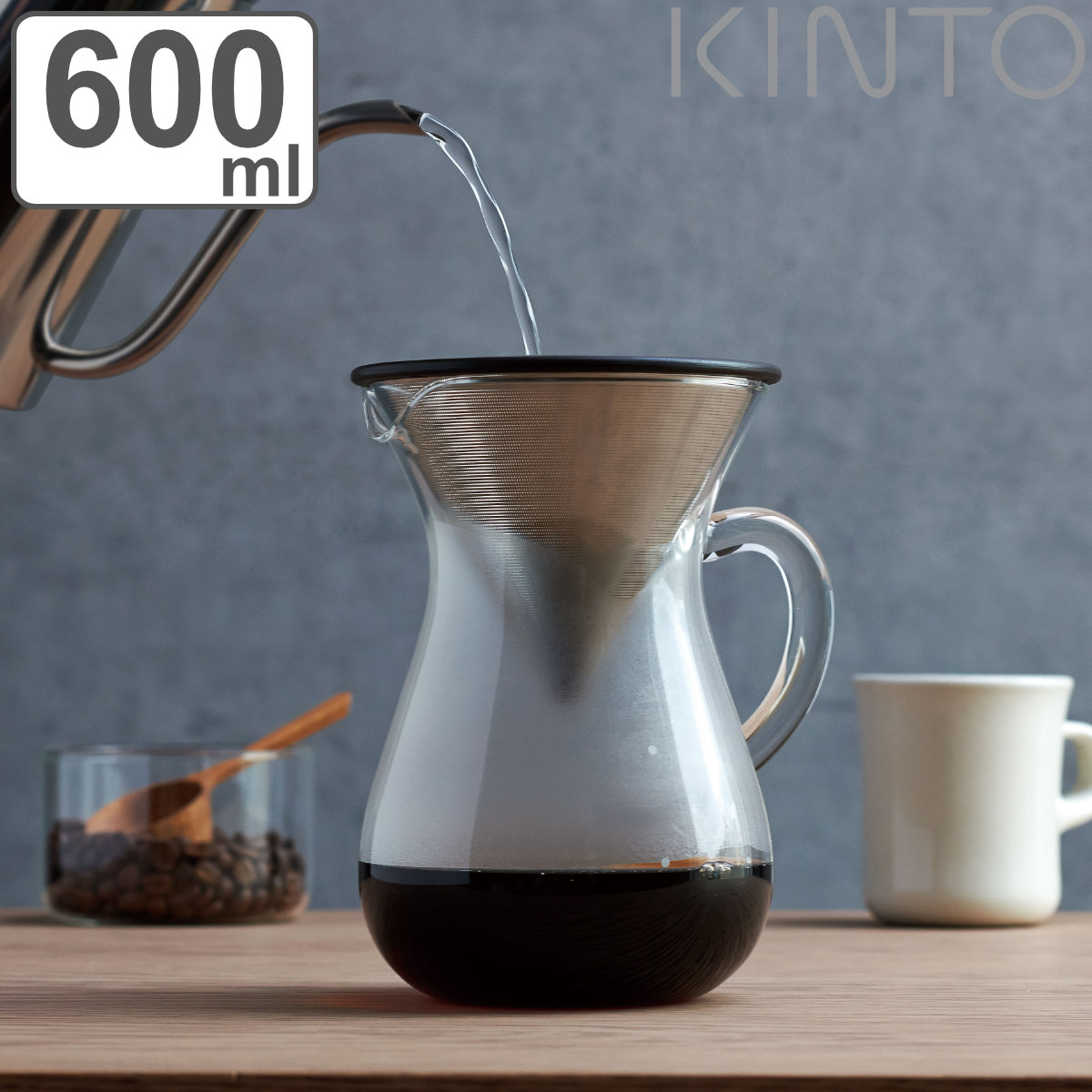 キントー コーヒーメーカー 300ml 2杯用 カラフェセット SLOW COFFEE 