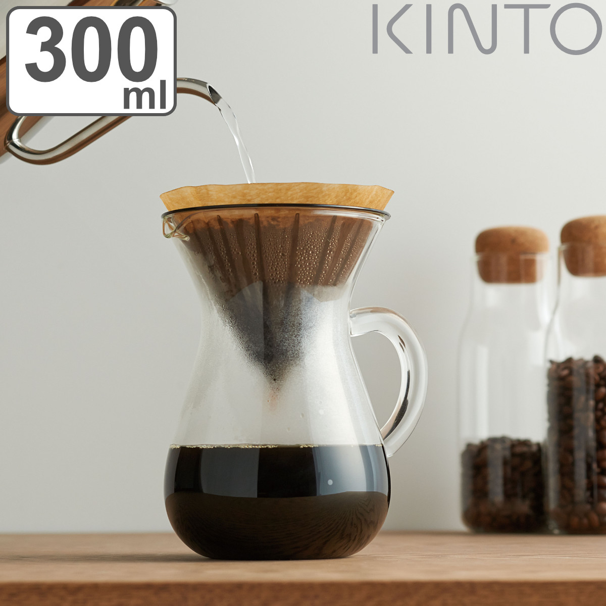 KINTO キントー コーヒーメーカー 600ml 4杯用 カラフェセット SLOW COFFEE STYLE スローコーヒースタイル プラスチック  （ プラスチックフィルター カラフェ ） : リビングート ヤフー店 - 通販 - Yahoo!ショッピング