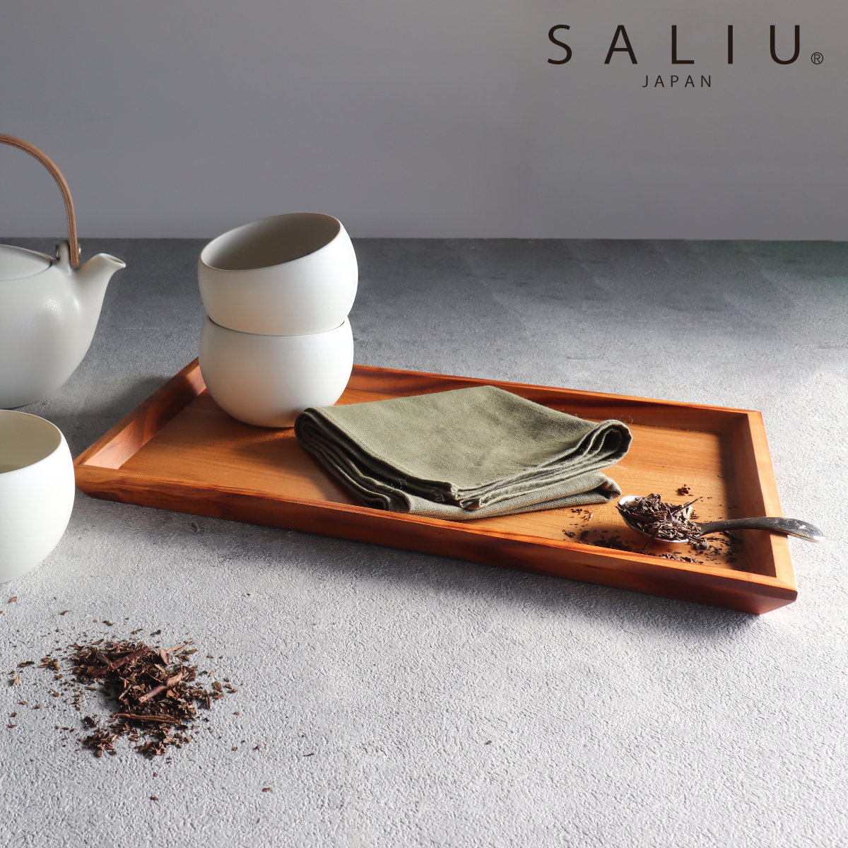 梨花 アンティーク　ティートレー　トレイ　キッチントレイ SALIU（サリュウ） キッチントレー 山桜 茶膳 （ トレー トレイ